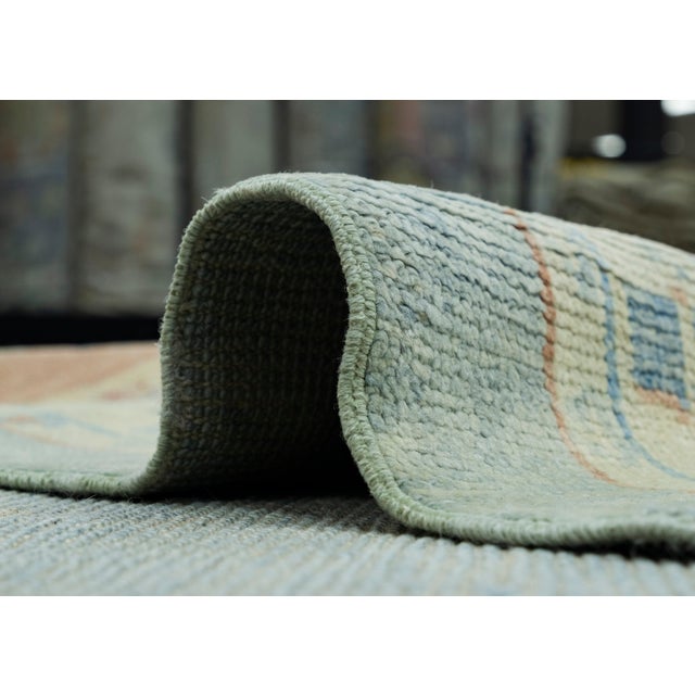 Blue Turkish Oushak Rug 11'7" x 14'10" #18595 For Sale - Image 8 of 8