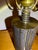 Mid 20th Century Vintage Brass Brutalist Style Pair Lamps Set of 2 Original Shades For Sale - Image 5 of 18