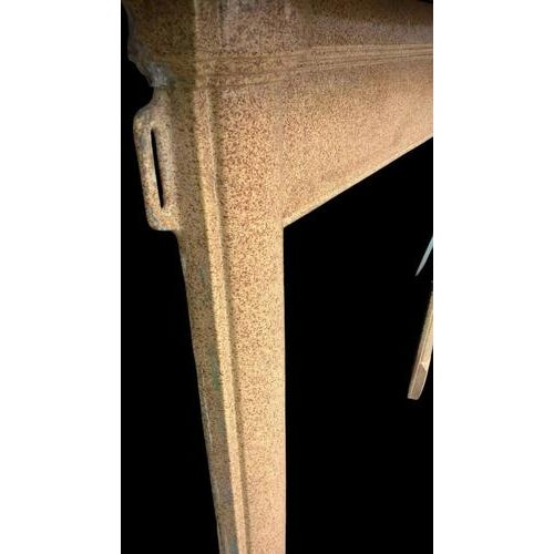 Edwardian Enamelled Cast Iron Mantel for Wood Burning Stove For Sale - Image 6 of 18