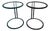Vintage Metal Side Tables by Mobil Metal, Italy, 1980s, Set of 2 For Sale