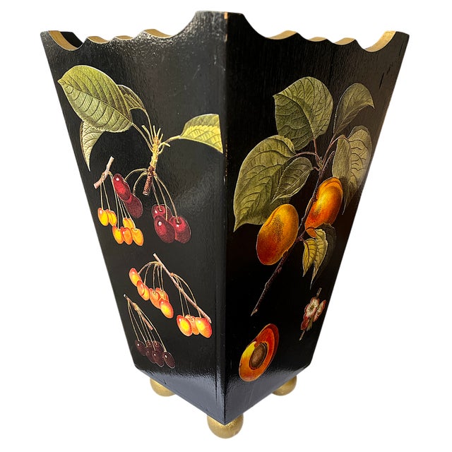 A charming blend of function and artistry, this handmade wastebasket by Sarah Whiting Studio is a standout piece of...