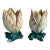Large Pair of Majolica Tulip Vases Jerome Massier, Circa 1900 For Sale