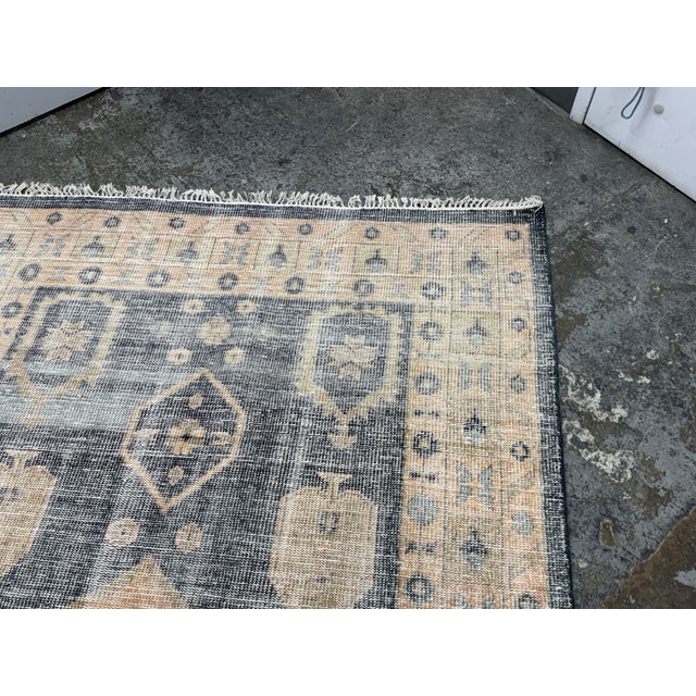 2020s 6ft × 9ft 3in Cb2 Aracati Navy Blue Wool Area Rug For Sale - Image 5 of 12