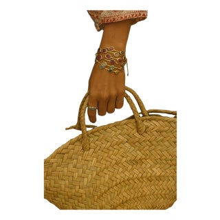 Bochic "Capri" Ruby & Multi Natural Gem Cuff Set In 18K Gold & Silver For Sale