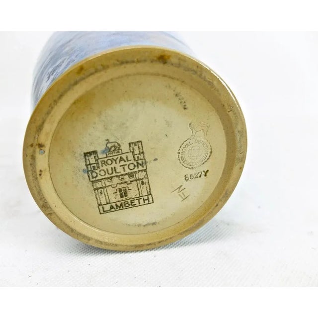 Antique English Vase from Royal Doulton For Sale - Image 5 of 6