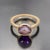 Natural Amethyst Diamond Ring Size 6.5 14k Y Gold 1.87 TCW Certified For Sale - Image 10 of 11