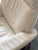 Mid 20th Century Scandinavian Ekornes Stressless Lounge Chair and Ottoman in White Leather & Rosewood For Sale - Image 11 of 18