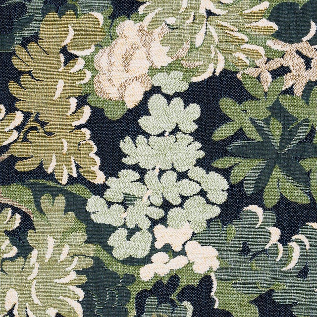 Traditional Sample - Schumacher Verdure Tapestry Fabric, Peacock For Sale - Image 3 of 6