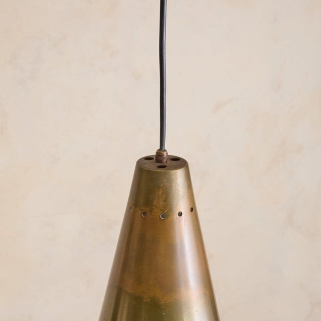 Metal Model 1995 Pendant Light by Max Ingrand for Fontana Arte, 1960s For Sale - Image 7 of 8