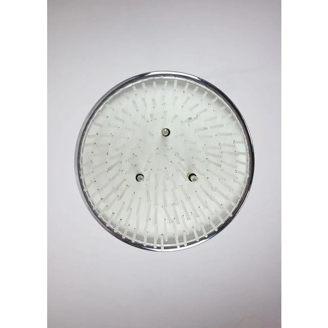 Minimalist Hand Blown Glass Chandelier, 1970s For Sale - Image 12 of 18