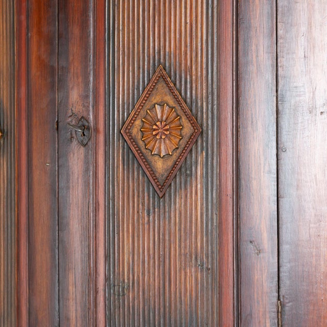 Early 19th Century 19th Century Swedish Gustavian Bowfront Painted Corner Cabinet For Sale - Image 5 of 11