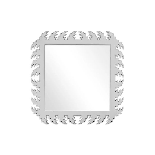 Contemporary Fleur Home Audubon Square Mirror in Graytint, 38x38 For Sale - Image 3 of 3