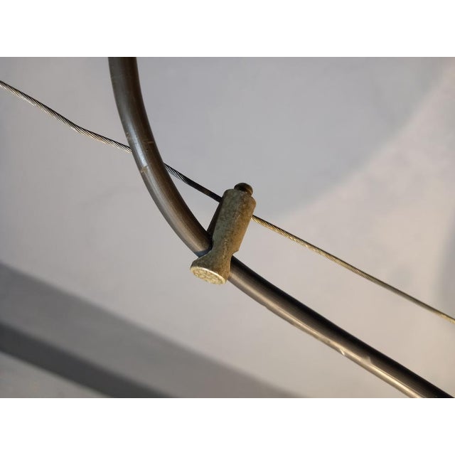 Chandelier Model UFO in Opaline Glass by Roberto Pamio for Leucos, 1960s For Sale - Image 6 of 9