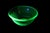 Glass Vintage Uranium Glass Glowing Nesting Bowls by Hazel Atlas - Set of 5 For Sale - Image 7 of 17