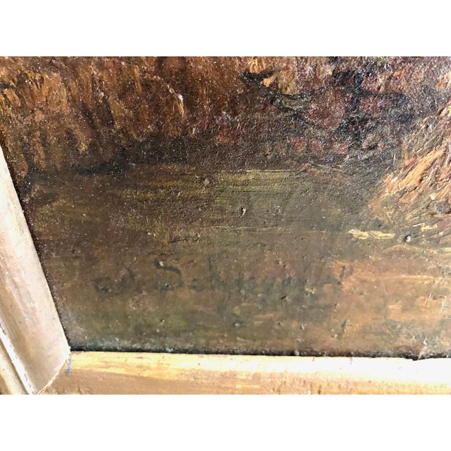 Circle of Adolph Schreyer, Figures on Horseback, 1800s, Oil on Canvas For Sale - Image 6 of 12