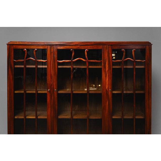 Art Nouveau Bookcase in Mahogany For Sale - Image 9 of 18