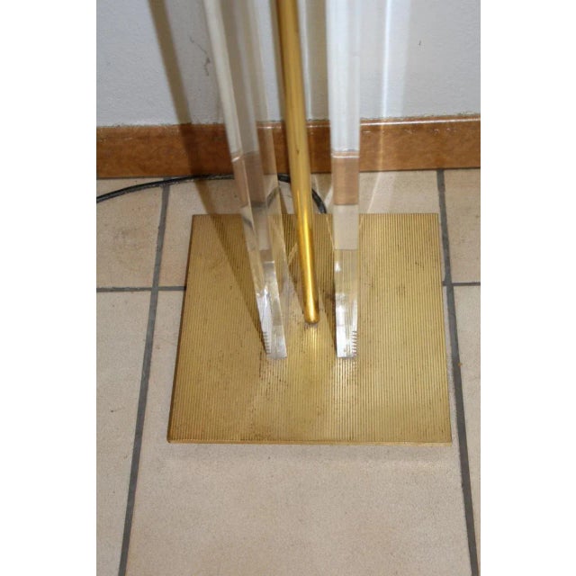 Acrylic Glass Floor Lamp, 1980s For Sale - Image 4 of 6