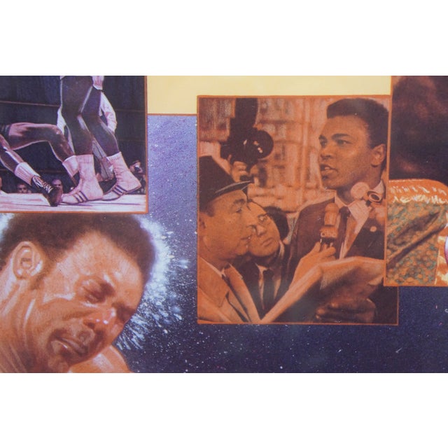 Late 20th Century Muhammad Ali Michael Elins Signed Limited Edition Boxing Collage 31" For Sale - Image 14 of 14