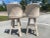 Boho Chic Beige Coastal Pencil Reed Rattan Swivel Bar Stools- Set of 2 For Sale - Image 4 of 13