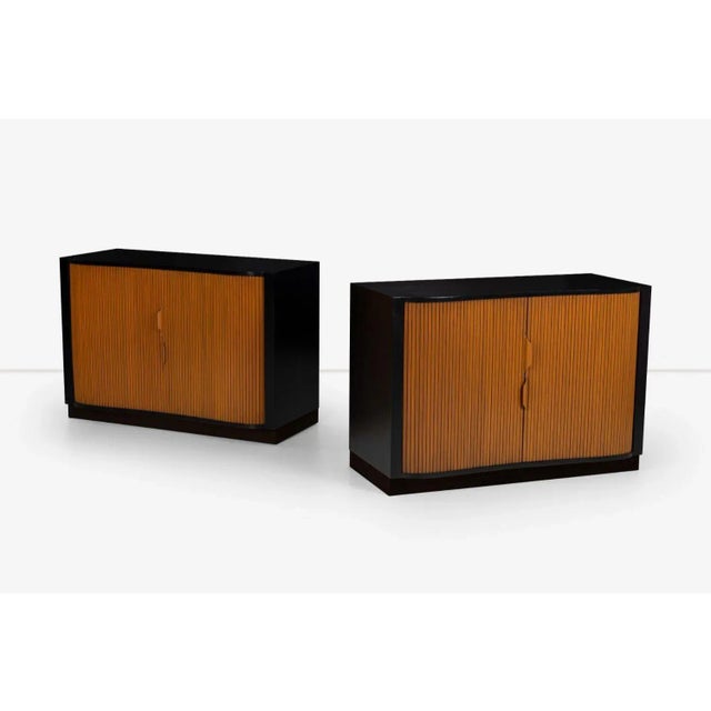 Edward Wormley Mr. and Mrs. Tambour Chests - A Pair For Sale - Image 12 of 13