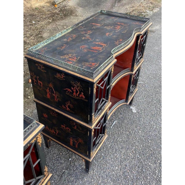 1960s Vintage Chinoiserie Cabinet in the Manor of Maitland Smith For Sale - Image 5 of 12