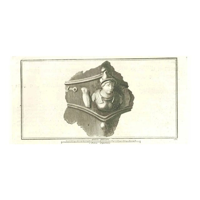 Ancient Roman Relief, Original Etching, 18th-Century For Sale
