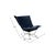 Textile Komodo Navy Puff Rocker and Frame For Sale - Image 7 of 7