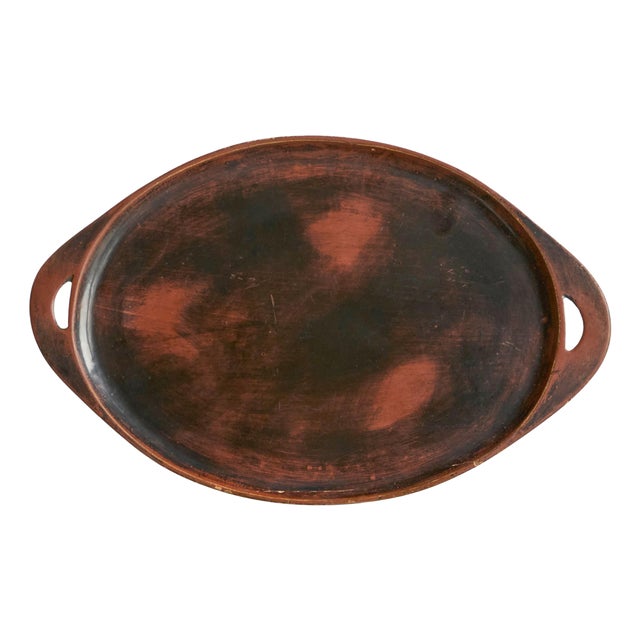 Japanese Tray in Wood, 1940s For Sale