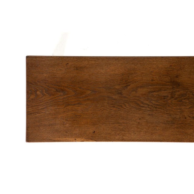 19th Century Oak Hall Bench For Sale - Image 6 of 7