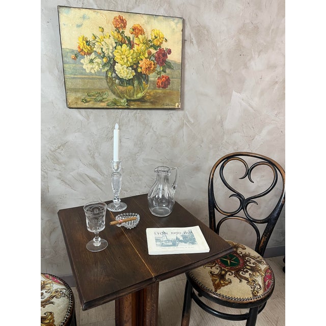 Oak Bistro Table, 1890s For Sale - Image 14 of 17