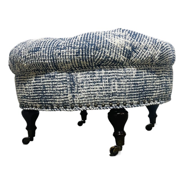 Porter Tufted Ottoman For Sale