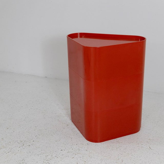 Valletto Triangolo Storage Unit from Valenti, 1970s For Sale - Image 4 of 7