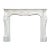 Antique French Louis Vx Style Carved Marble Fireplace Mantel For Sale