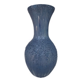 Heavily Textured Midcentury Modern Style Pottery Vase For Sale