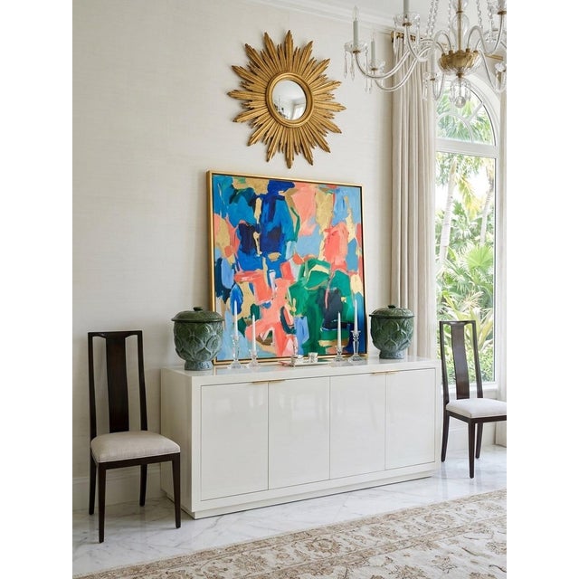 Pair of Vintage Mid-Century Modern Artichoke Footed Ceramic Jars With Lid For Sale - Image 9 of 11