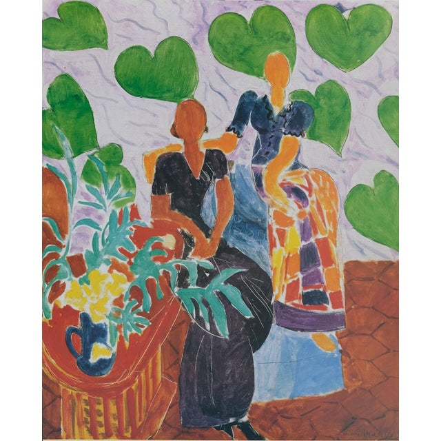 Henri Matisse (1896-1954) Two Women in an Interior Original color poster after the 1938 work Signed in the plate On poster...