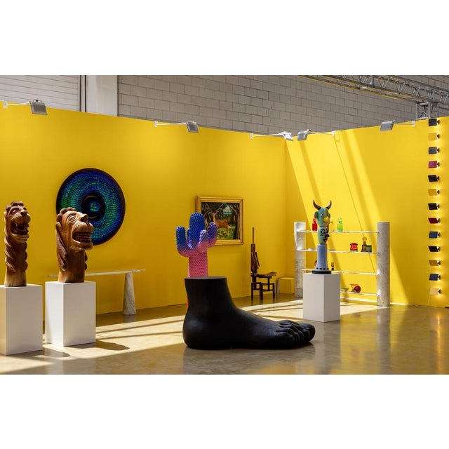 Brazilian Artist, Primitivist Boat Sculpture, 1980, Carranca Wood For Sale - Image 11 of 12