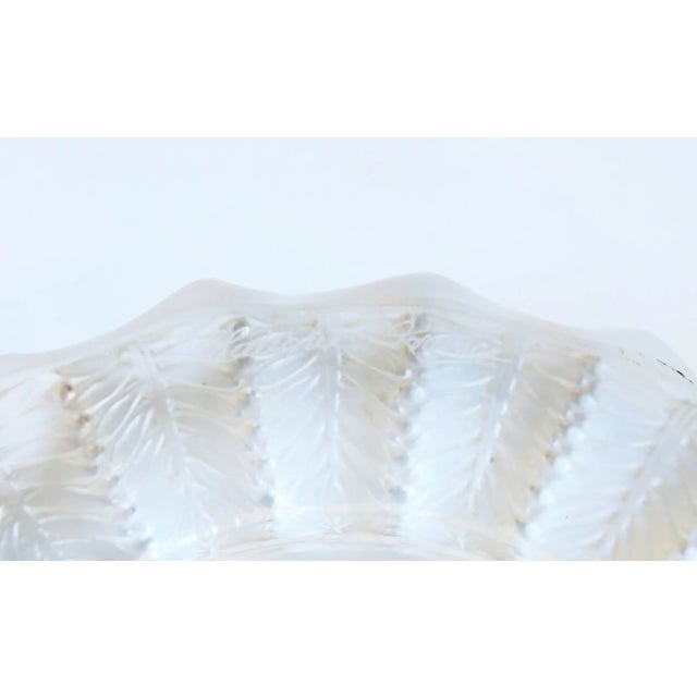 Transparent Lalique French Crystal Leaf Design Dish Catchall or Ashtray For Sale - Image 8 of 13