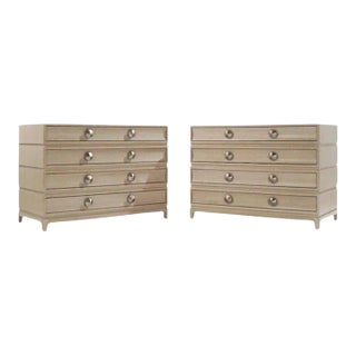 Stacked Commodes in Limed Oak - a Pair For Sale