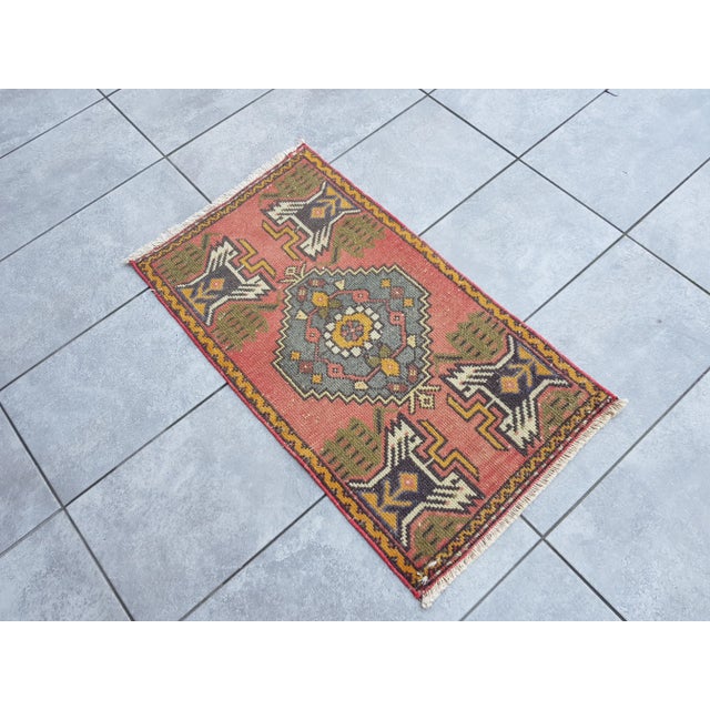 1950s Handmade wool and cotton rug in Turkish Anatolian Carpet, Vintage Area Rug, Turkish Vintage Anatolian Rug, Handmade...