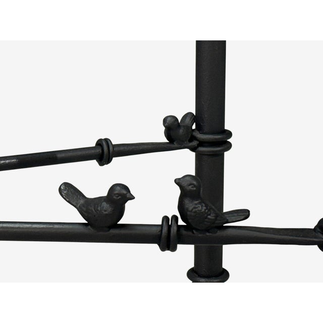 Giacometti Style, Console Table, Forged Metal, Glass, Usa, 1970s For Sale - Image 11 of 15