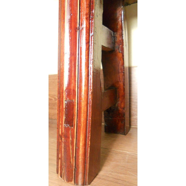 Wood Antique Chinese Ming Bench 5660, Zelkova Wood, Circa 1800-1849 For Sale - Image 7 of 11