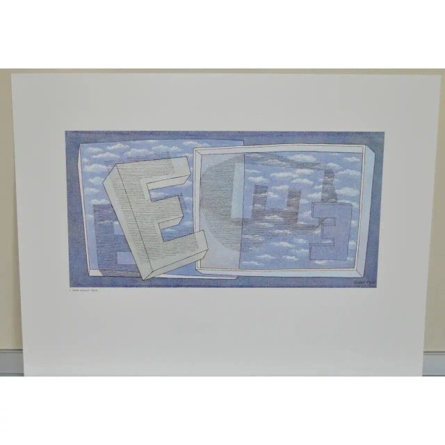 Herbert Bayer "Tender Picture E" Offset Lithograph C.1965 22" wide x 16.5" high. Very good condition. An extraordinary...