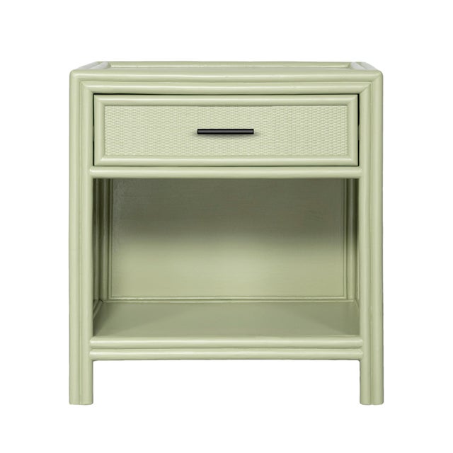 Bermuda One-Drawer Nightstand - Celery Green For Sale - Image 9 of 9
