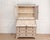 Wood 18th Century Fine Swedish three-part bureau with charming carvings and marble-painted columns For Sale - Image 7 of 11