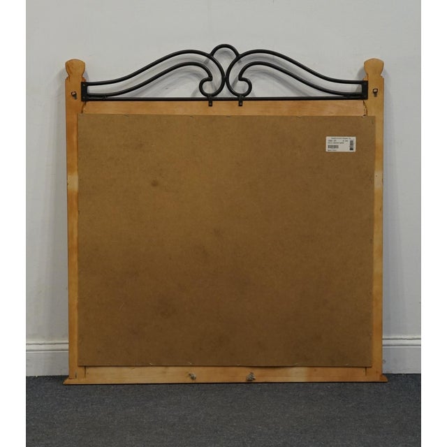 Late 20th Century Vaughan Furniture Co. Solid Birch American Country Style 44" Mirror 1222-21 For Sale - Image 5 of 6