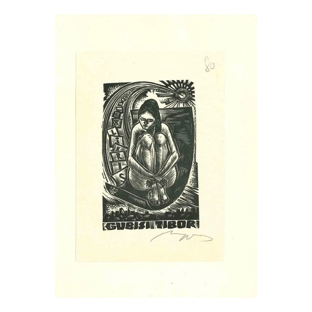 Tibor Gubisi, Original Woodcut, 1930 For Sale