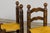 Brown Set of Six French Modernist Dining Chairs, Oak & Rush, 1960 For Sale - Image 8 of 18