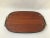 1940s Mahogany Brass Serving Tray Mid Century For Sale - Image 5 of 8