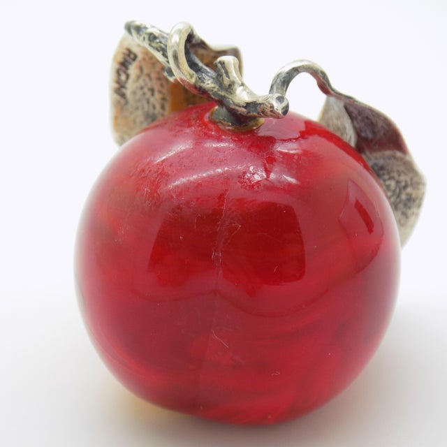 Vintage Italian Handmade Silver Prune Figurine by Angini, Tuscany, 1980s For Sale - Image 9 of 11